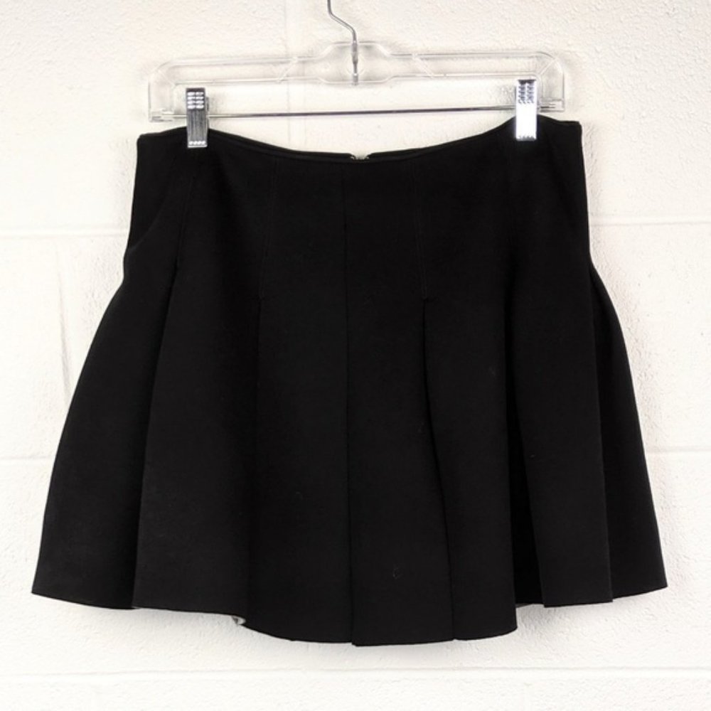 T By Alexander Wang Pleated Scuba Mini Skirt